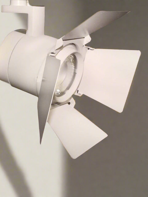 Tatva Lights Luna Glow LED Track Light in black finish, featuring focused beam and durable aluminum body – ideal for accent lighting in hotels, restaurants, retail stores, and modern interiors