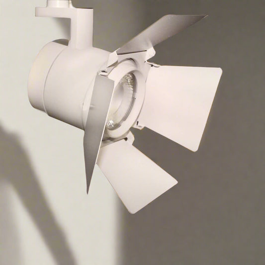 Tatva Lights Luna Glow LED Track Light in black finish, featuring focused beam and durable aluminum body – ideal for accent lighting in hotels, restaurants, retail stores, and modern interiors