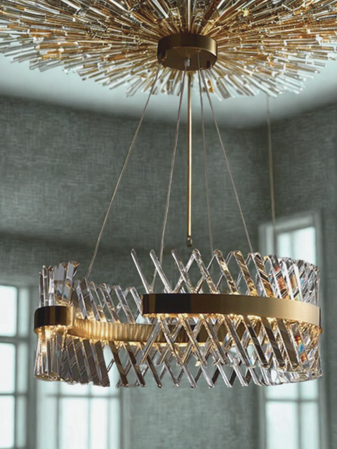 Tatva Lights Tatva Crystal Crown – luxury lighting for living rooms, kitchens, and offices
