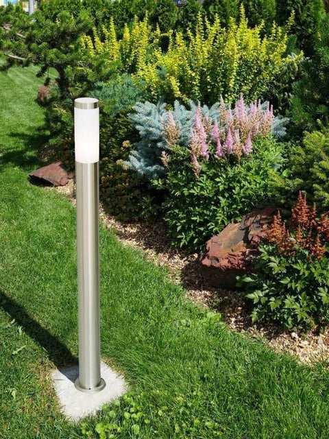 Tatva Lights Glamour Ray Chrome Bollard Light – luxury lighting for living rooms, kitchens, and offices