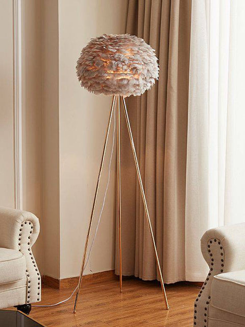 Tatva Lights Verdis Gold Swing Arm Floor Lamp