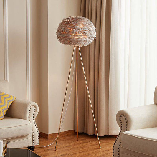 Tatva Lights Verdis Gold Swing Arm Floor Lamp