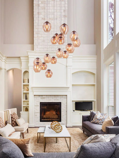 Tatva Lights Sidereum Caelum Glass Chandelier