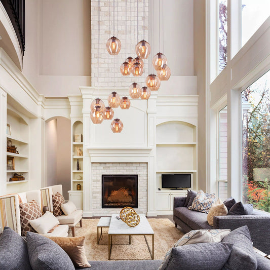 Tatva Lights Sidereum Caelum Glass Chandelier