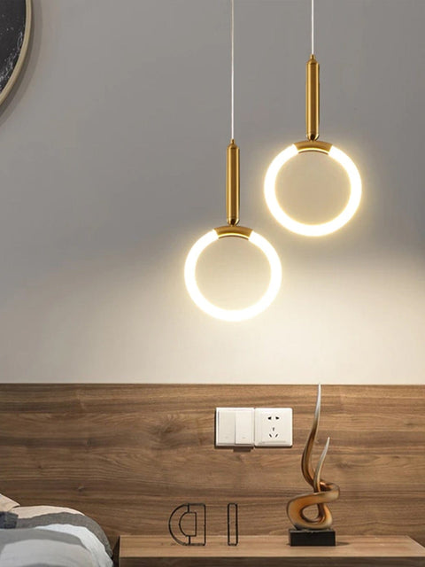 Tatva Lights Elmeon Gold LED Pendant Light