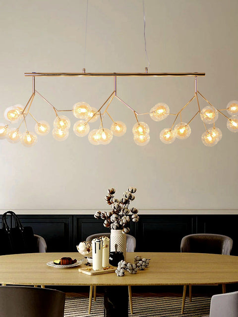 Tatva Lights Golden Globe Modern Chandelier