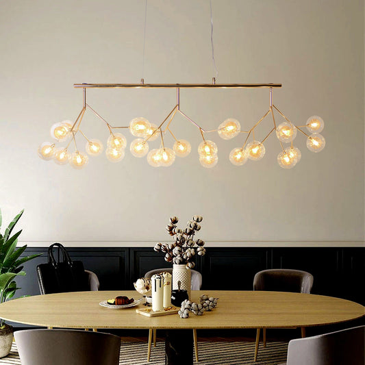Tatva Lights Golden Globe Modern Chandelier