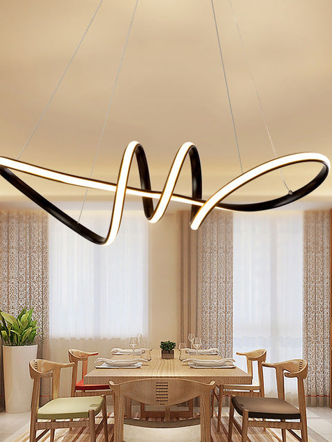 Tatva Lights Nyra Curve Chandelier