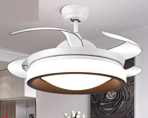 Tatva Lights Opulent Ivory Breeze Ceiling Fan Chandelier