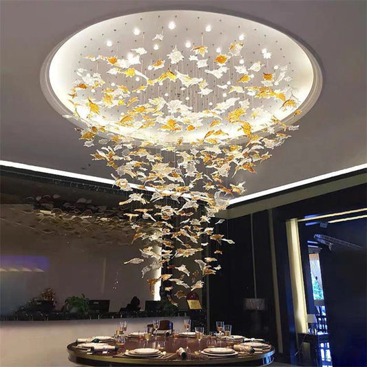 Tatva Lights Autumn Leaves Customisable Chandelier
