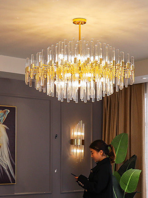 Tatva Lights Luxurious Crystal Modern LED Chandelier
