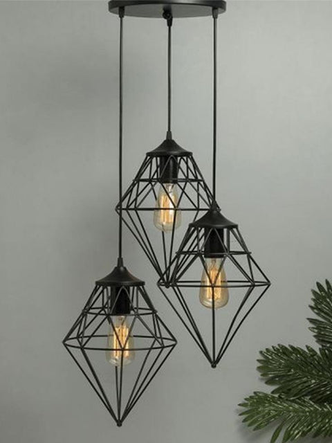 Tatva Lights Rubyva Modern Cage Pendant Light