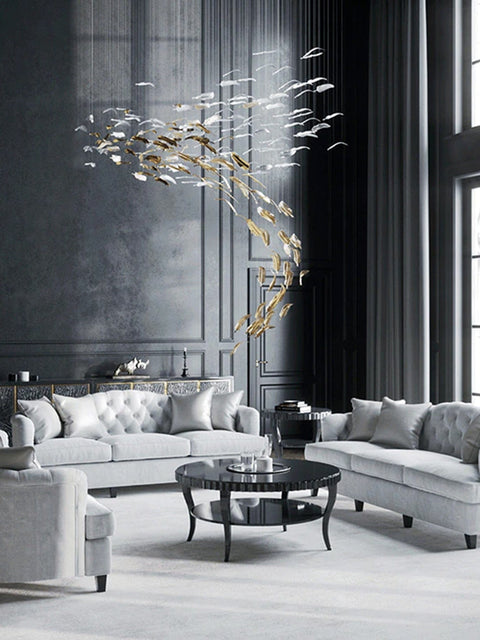 Tatva Lights Sylvara Leaf Cascade Chandelier