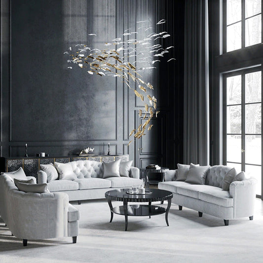 Tatva Lights Sylvara Leaf Cascade Chandelier
