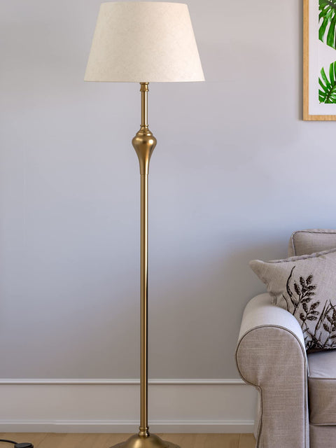 Tatva Lights Regenta Brass Antique Gold Floor Lamp