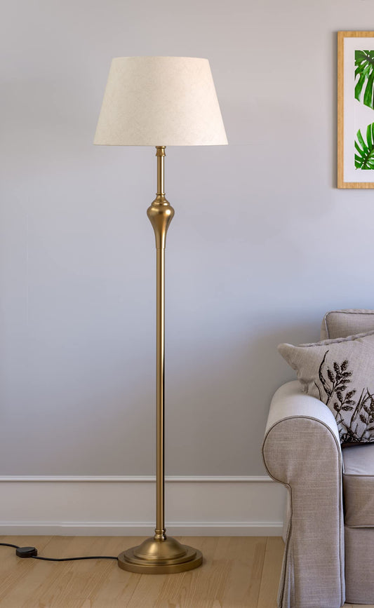 Tatva Lights Regenta Brass Antique Gold Floor Lamp