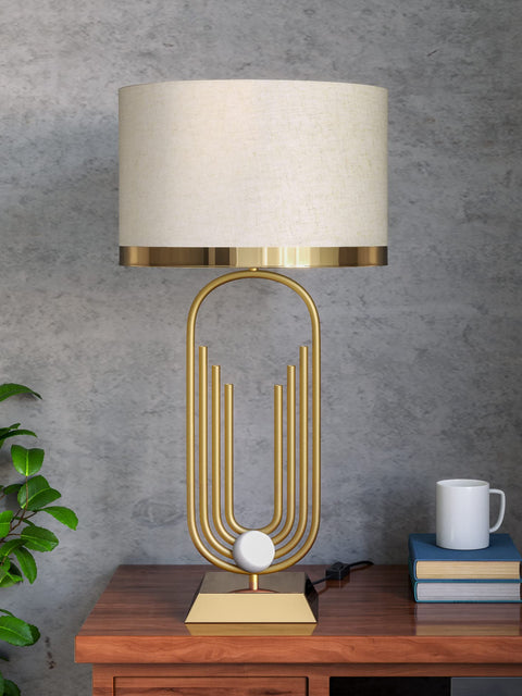 Tatva Lights Brass Antique Gold Table Lamp