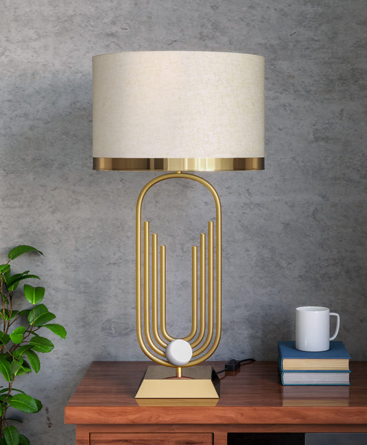 Tatva Lights Brass Antique Gold Table Lamp