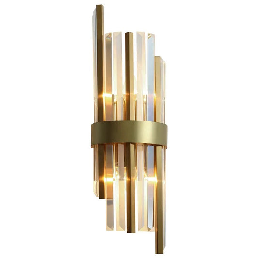 Tatva Lights Fiorentia Crystal Tube Wall Light