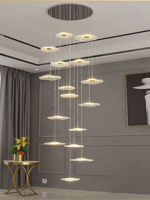 Tatva Lights Jelly Fish Acrylic Long Chandelier