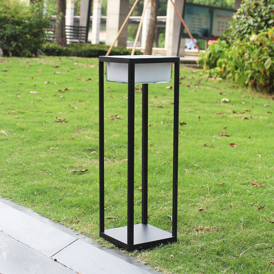 Tatva Lights UrbanGlow 600MM Black Frame LED Bollard Light