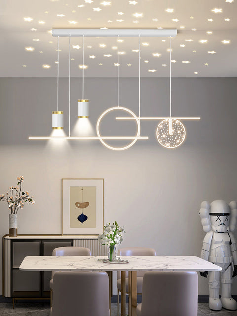 Tatva Lights Meroven Gold LED Ring Chandelier