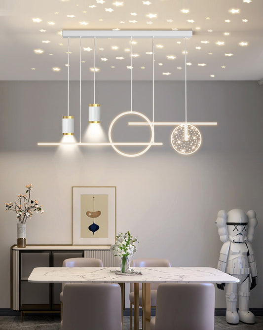 Tatva Lights Meroven Gold LED Ring Chandelier