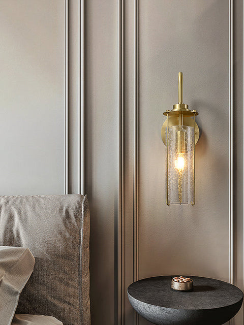 Tatva Lights Noiré Glass Iron Wall Light