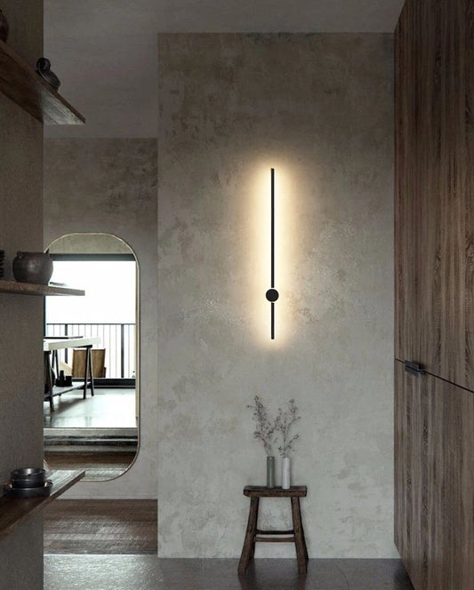 Tatva Lights Luxury 800mm LED Black Long Tube Wall Light