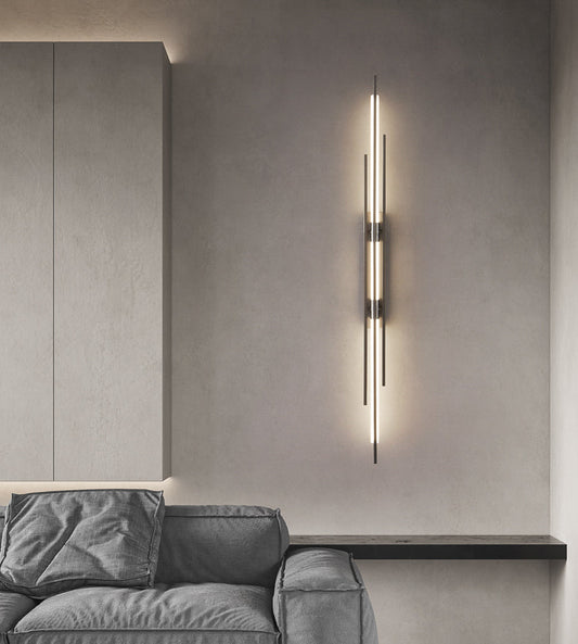 Tatva Lights Cosmic Noir Stainless LED Wall Light