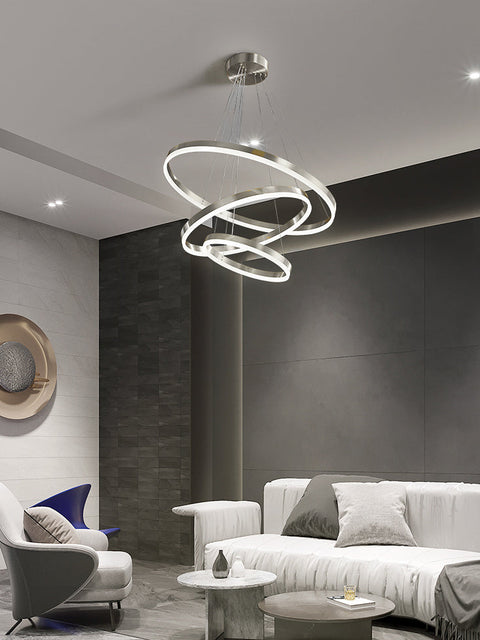 Tatva Lights Serennic Silver LED Chandelier