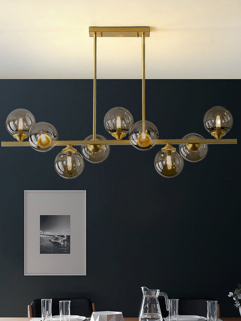 Tatva Lights Golden Gaze Raindrop LED Chandelier