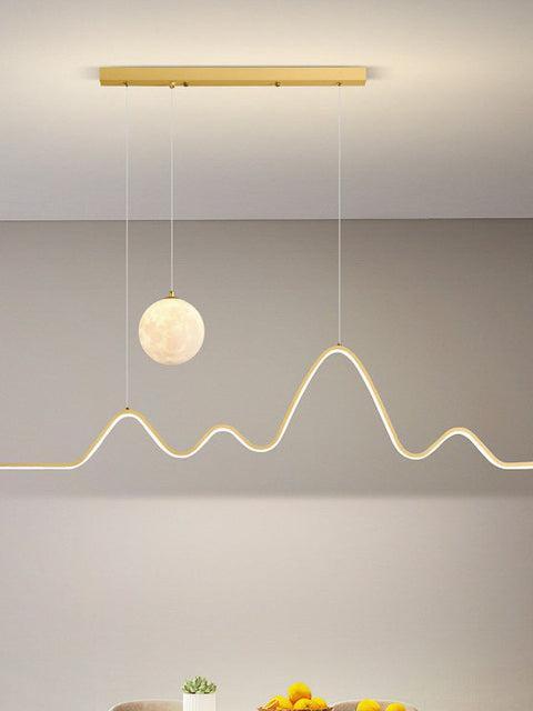 Tatva Lights Gleam Aura Gold Lemire Pendant