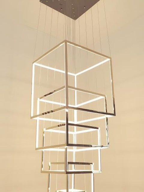 Tatva Lights Cerisse Rose Gold LED Chandelier