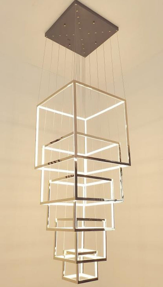 Tatva Lights Cerisse Rose Gold LED Chandelier