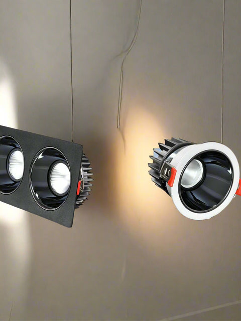 Tatva Lights Zenith Recessed LED Downlight with glossy reflector finish, front-open design, and energy-efficient LED technology – ideal for modern residential and commercial ceilings