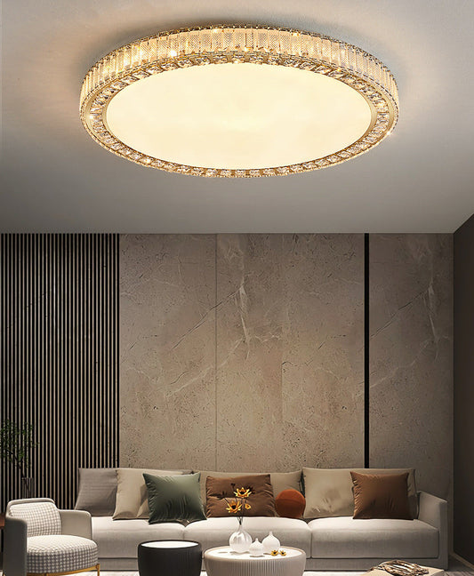 Tatva Lights 500mm LED Modern Chandelier featuring a sleek circular design with integrated warm white LED lighting, ideal for contemporary living rooms, dining areas, or bedrooms. Stylish and energy-efficient ceiling light for modern interiors.