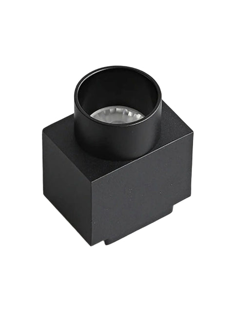 Tatva Lights – Linea Dot Ultra Thin Magnetic Spotlight with a sleek cylindrical design and minimal profile, seamlessly mounted via magnetic fixtures. Emits a focused, warm white LED beam, ideal for highlighting artwork, architectural elements, or display zones in modern interiors.