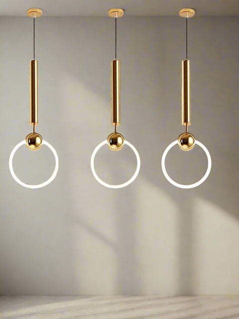 Tatva Lights Luke Hanging Pendant Light – Minimalist LED pendant with a sleek cylindrical design in matte black, ideal for kitchen islands, dining areas, or modern commercial spaces