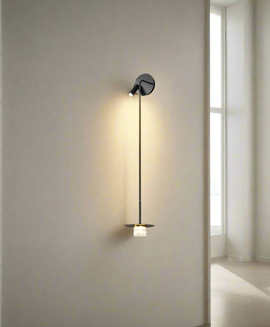 Tatva Lights One-Light Wall Fixture featuring a sleek, minimalist design with a single bulb setup, perfect for accent lighting in hallways, bedrooms, or modern interiors. Combines functionality with subtle elegance for versatile wall illumination