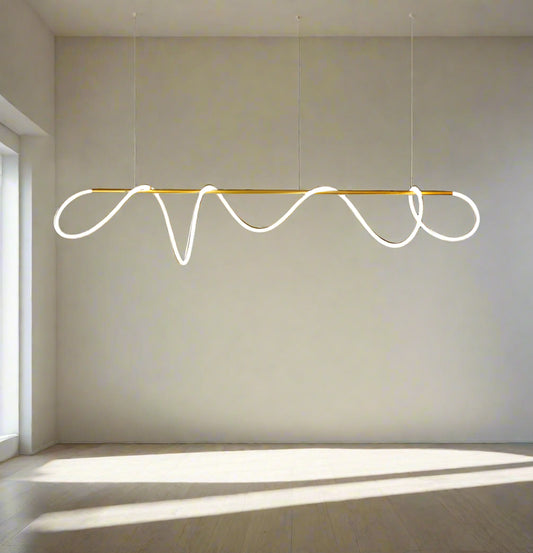 Tatva Lights Orzen Luxe Suspension Chandelier – Elegant multi-globe chandelier with frosted glass spheres and a brushed gold metal frame, ideal for modern dining areas, living rooms, or high-ceiling interiors.