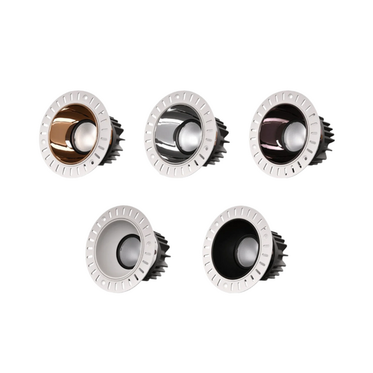 Tatva Lights Rimless Tiltable Detachable COB Spotlight for modern interiors.
Adjustable recessed LED design for precise directional lighting.
Ideal for homes, showrooms & retail spaces with energy-efficient focus.