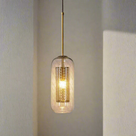 Tatva Lights – Satellitum Glass LED Hanging Light featuring globe-shaped glass orbs with warm LED illumination, arranged in a celestial-inspired formation. A luxurious, modern fixture ideal for dining areas, lounges, or double-height foyers.