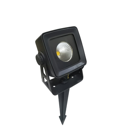 Tatva Lights Vanguard Square Spike Bollard Light – Durable outdoor LED garden spike light with a modern square design, perfect for pathways, landscapes, and lawns.