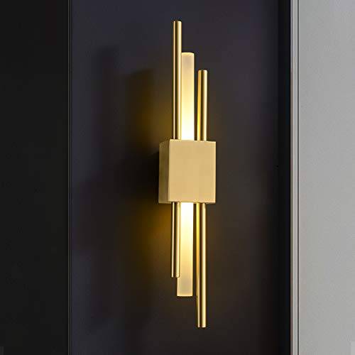 Tatva Lights Verone Gold Tube Wall Light – Sleek modern wall sconce with a brushed gold finish and tubular design, ideal for accent lighting in hallways, bedrooms, or contemporary interiors.