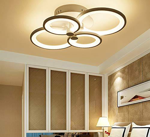 Tatva Lights Florenque Quad Ring LED Chandelier