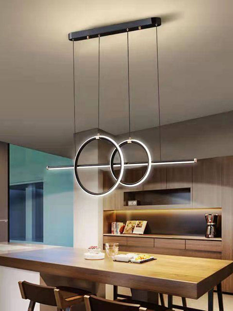 Tatva Lights HaloLift Gold LED Chandelier