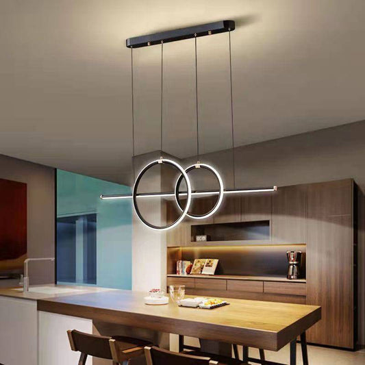 Tatva Lights HaloLift Gold LED Chandelier