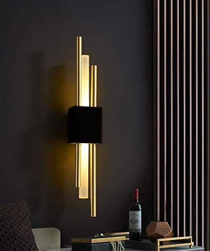 Tatva Lights Norven LED Black Gold Tube Wall Light