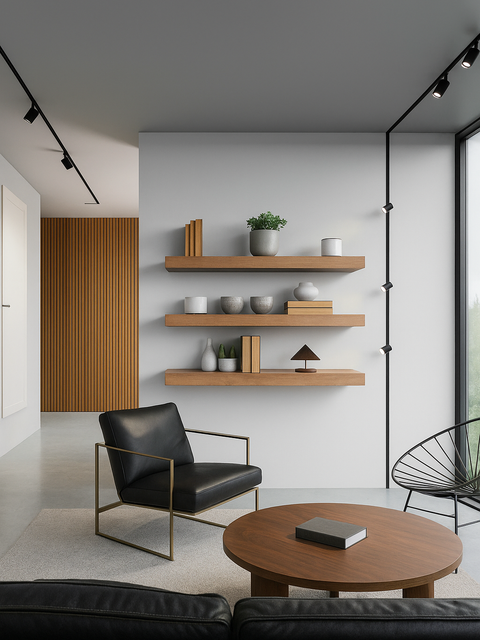 Tatva Lights LUXE INDUCTION LED Track Light in matte black finish – dual-head adjustable spotlight fixture for modern interiors, perfect for living rooms, galleries, kitchens, or retail lighting applications.